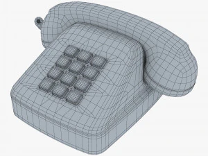 Retro Telephone M 3 3D Model
