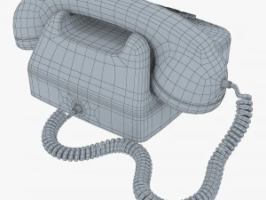 Retro Telephone M 3 3D Model