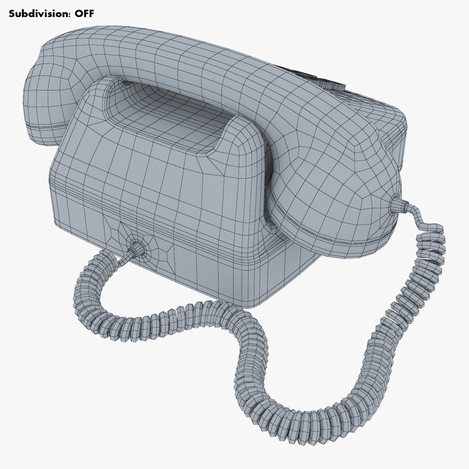 Retro Telephone M 3 3D Модель In Телефоны 3DExport