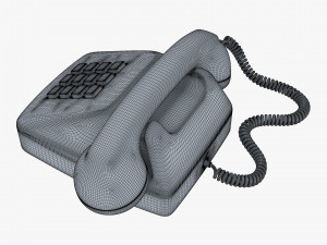 Retro Telephone M 3 3D Model