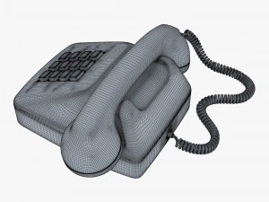 Retro Telephone M 3 3D Model