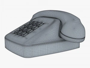 Retro Telephone M 3 3D Model
