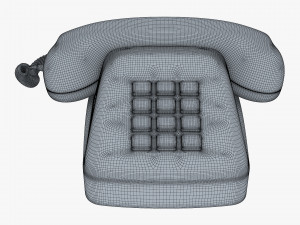 Retro Telephone M 3 3D Model