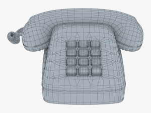 Retro Telephone M 3 3D Model
