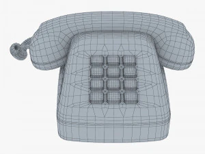 Retro Telephone M 3 3D Model