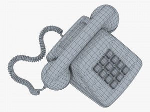 Retro Telephone M 3 3D Model