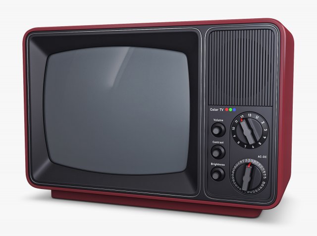 Generic Retro TV M 2 3Dモデル .c4d .max .obj .3ds .fbx .stl .blend 