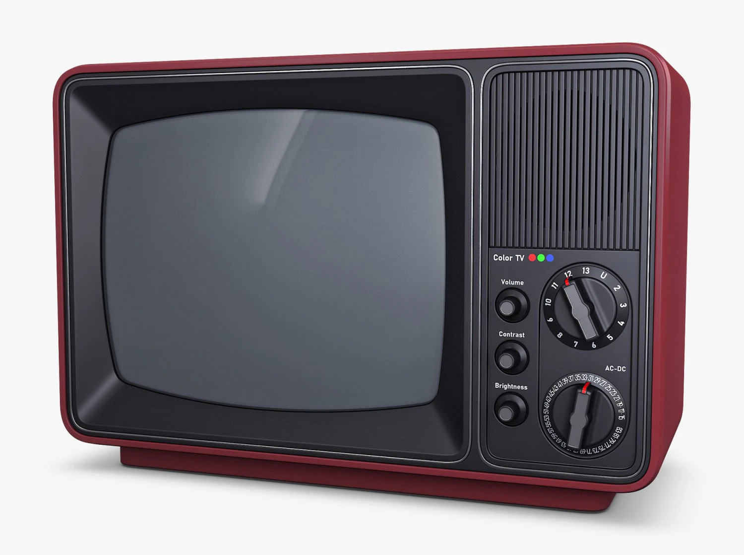 Generic Retro TV M 2 3D Model .c4d .max .obj .3ds .fbx .stl .blend
