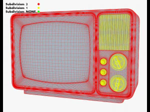 Generic Retro TV M 2 3D Model