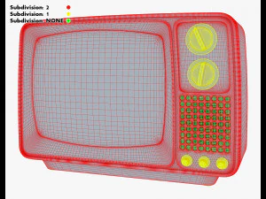 Generic Retro TV M 3 3D Model