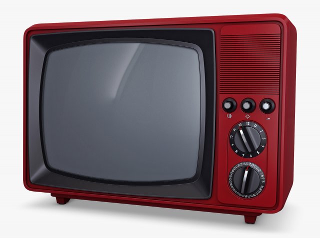 Generic Retro TV M 4 3D 模型 .c4d .max .obj .3ds .fbx .stl .blend 