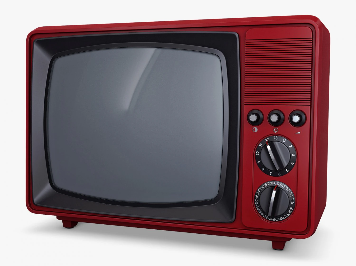 Generic Retro TV M 4 3D Model .c4d .max .obj .3ds .fbx .stl .blend