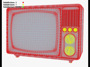 Generic Retro TV M 4 3D 模型