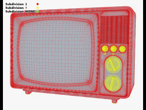 Generic Retro TV M 4 3D Model