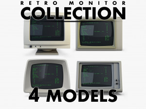Retro Monitor Collection volume 1 3D Models