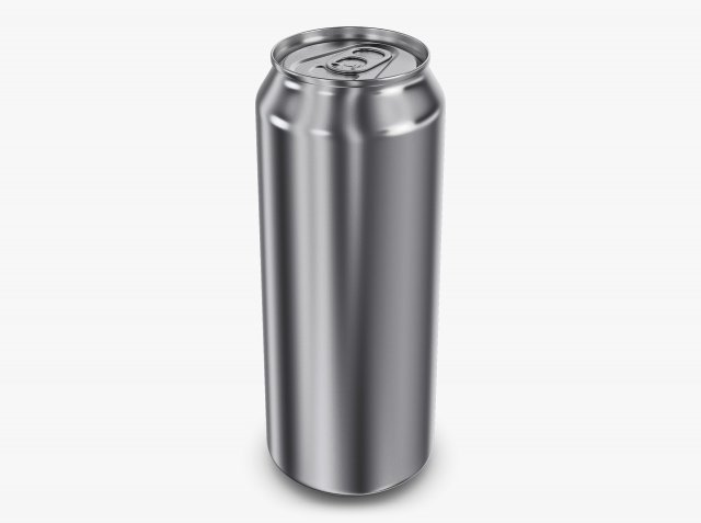 Aluminum Standard Can 500ml v 1 3D Model .c4d .max .obj .3ds .fbx .stl .blend 