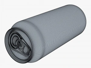 Aluminum Standard Can 500ml v 1 3D Model