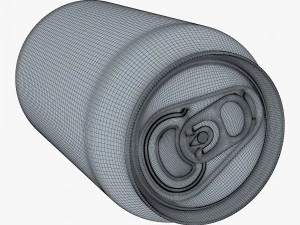 Aluminum Standard Can 330ml v 1 3D Model
