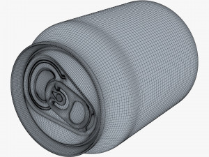 Aluminum Stubby Can 250ml v 1 3D Model