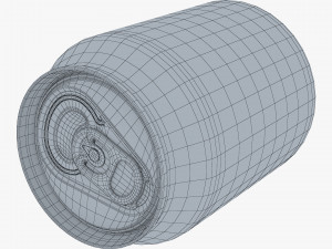 Aluminum Stubby Can 250ml v 1 3D Model