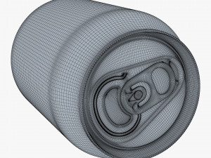 Aluminum Stubby Can 250ml v 1 3D Model