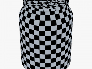 Aluminum Stubby Can 250ml v 1 3D Model