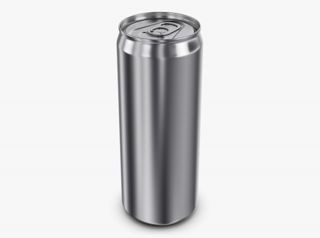 Aluminum Sleek Can 330ml v 1 3D Model .c4d .max .obj .3ds .fbx .stl .blend 