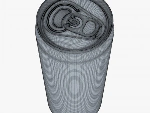 Aluminum Sleek Can 330ml v 1 3D Model