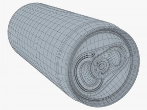 Aluminum Sleek Can 330ml v 1 3D Model