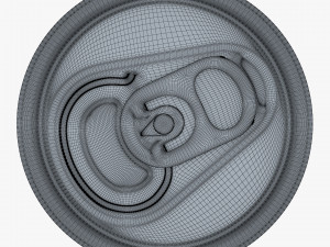 Aluminum Sleek Can 330ml v 1 3D Model