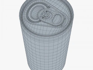 Aluminum Slim Can 180ml v 1 3D Model