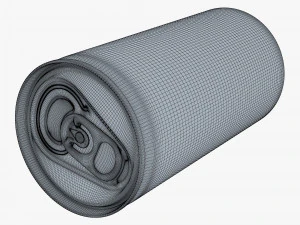 Aluminum Slim Can 180ml v 1 3D Model