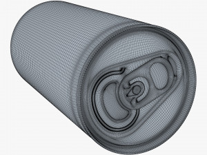 Aluminum Slim Can 180ml v 1 3D Model