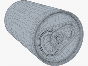 Aluminum Slim Can 180ml v 1 3D Model