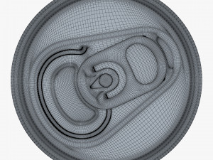 Aluminum Slim Can 180ml v 1 3D Model