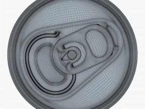 Aluminum Slim Can 180ml v 1 3D Model