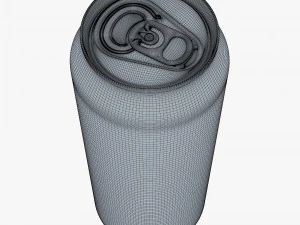 Aluminum Standard Can 500ml v 2 3D Model