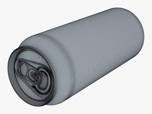 Aluminum Standard Can 500ml v 2 3D Model