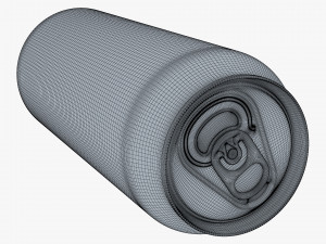 Aluminum Standard Can 500ml v 2 3D Model
