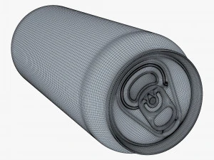 Aluminum Standard Can 500ml v 2 3D Model