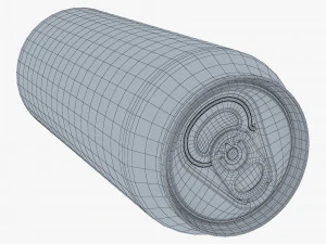 Aluminum Standard Can 500ml v 2 3D Model