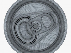 Aluminum Standard Can 500ml v 2 3D Model