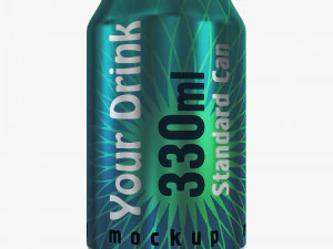 Aluminum Standard Can 330ml v 2 3D Model