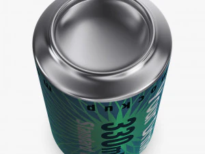 Aluminum Standard Can 330ml v 2 3D Model