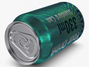 Aluminum Standard Can 330ml v 2 3D Model