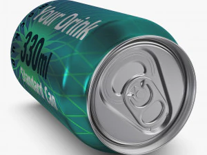 Aluminum Standard Can 330ml v 2 3D Model