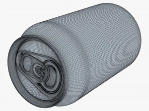 Aluminum Standard Can 330ml v 2 3D Model