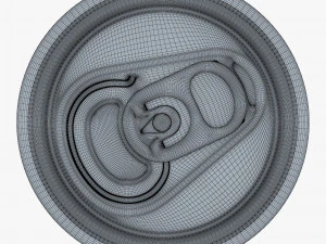 Aluminum Standard Can 330ml v 2 3D Model