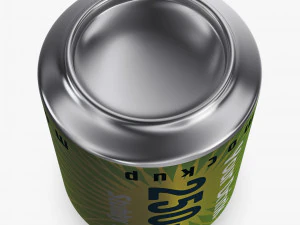 Aluminum Stubby Can 250ml v 2 3D Model