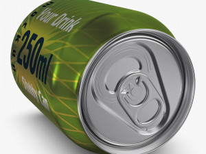 Aluminum Stubby Can 250ml v 2 3D Model